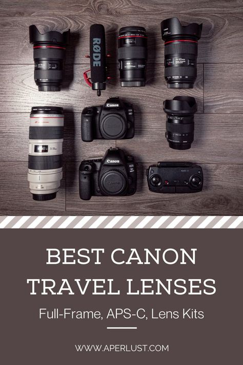 Have a Canon camera and planning to travel soon? Wherever you’re going, you need the right lenses to capture those subtle memories or epic moments. In this post, we cover the best Canon travel lenses to make sure you get that shot right the first time. #canon #lenses #lense #canonlense Canon Essential Lenses, Best Canon Lenses For Portraits, Canon Lenses Must Have, Canon R7 Tips, Photography Lenses Canon, Canon Camera Settings, Canon Lenses For Portraits, Canon R7, Canon Camera Tips