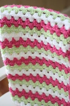 Granny Stripe Blanket Granny Stripe Crochet, Granny Stripe Blanket, Granny Stripe, Stripe Blanket, Stripe Crochet, Crocheted Baby Blanket, شال كروشيه, Crocheted Blanket, Crochet Blanket Afghan