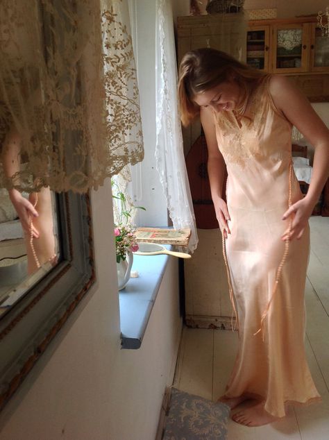 Long Slip, Silk Slip Dress, Silk Slip, Pure Silk, Apricot, Netherlands, Favorite Outfit, Slip Dress, Bathing Beauties