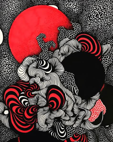 Stylo Art, Ink Doodles, Art Hippie, Psychadelic Art, Zentangle Artwork, Pen Art Drawings, Zen Doodle Art, Zentangle Drawings, Art Et Illustration