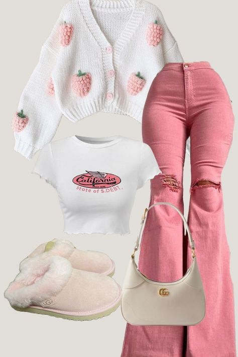 Fasion Outfits, Casual Preppy Outfits, Trendy Outfits For Teens, Easy Trendy Outfits, Pink Pants, Mode Inspo, Cute Everyday Outfits, Baddie Outfits Casual, Cute Simple Outfits