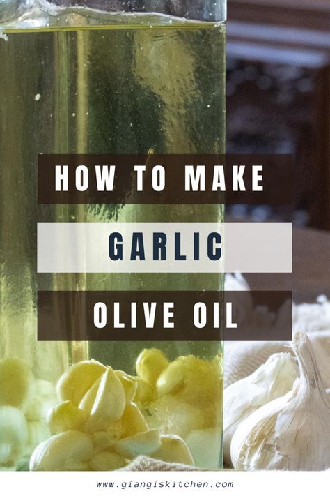 Garlic olive oil Garlic Oil Recipe, Baked Onion Rings, Super Simple Recipes, Elegant Dishes, Baked Onions, Garlic Infused Olive Oil, Olive Oil Recipes, Garlic Olive Oil, Garlic Oil