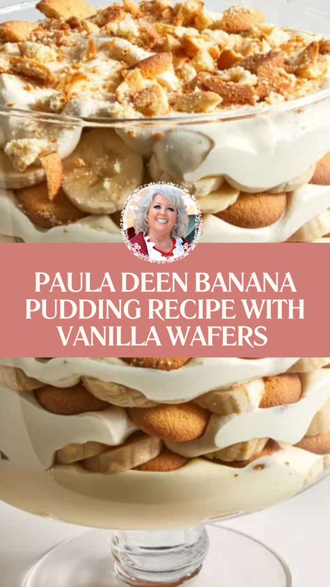 Paula Deen Banana Pudding Recipe With Vanilla Wafers Homemade French Vanilla Pudding, Nella Wafer Banana Pudding, Sweetened Condensed Milk Banana Pudding, Nana Pudding Recipe, Banana Pudding Vanilla Wafers, Cooked Vanilla Pudding Recipes, Banana Pudding Made With Sweetened Condensed Milk, Vanilla Pudding With Nilla Wafers, Banana Pudding With Condensed Milk And Cool Whip