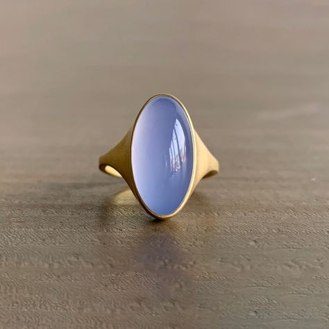 Elongated Oval Chalcedony Cabochon Cast Ring Oval Cabochon Ring, Cast Rings, Dope Jewelry Accessories, Elongated Oval, Chalcedony Ring, Jewelry Workshop, Newport Ri, Chic Earrings, Dope Jewelry