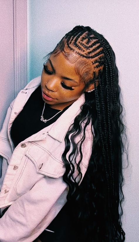 Braided Hairstyles For Black Women Cornrows, Sew In Hairstyles, Black Ponytail Hairstyles, Feed In Braids Hairstyles, Girl Braided Hairstyles, Box Braids Hairstyles For Black Women, Quick Weave Hairstyles, Braided Cornrow Hairstyles, Quick Braided Hairstyles