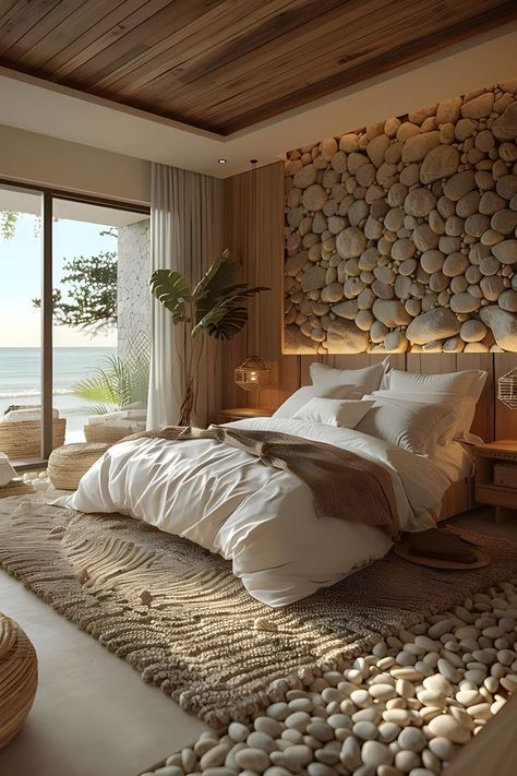 Coastal Romantic Bedroom, Florida Bedroom Ideas, Modern Beach House Bedroom, Large Bedroom Ideas, Queen Bedroom Ideas, Modern Mediterranean Bedroom, Mediterranean Bedrooms, Modern Coastal Bedroom Ideas, Light Airy Bedroom