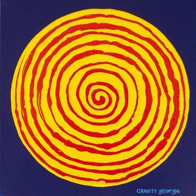 Art Excuse 'Spiral 03' Framed on Canvas in Blue/Yellow/Red Canvas & Fabric in Black, Size 45.0 H x 45.0 W x 1.5 D in | Wayfair | Home Decor -  #Art #Black #BlueYellowRed #Canvas #decor #Excuse #Fabric #Framed #home #Size #Spiral #Wayfair 70s Patterns Fabric, Society Killed The Teenager Art, Pixel Painting Art, Complimentary Colors Photography, Painting Idea Simple, Solid Painting, Gravity Painting, Spiral Poster, Spiral Painting