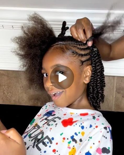 Natural Little Black Girls Hairstyles, Braids Little Black Girls For Kids, Kid Twist Hairstyles, Braids For Girls Hair Black, Twist Kids Hairstyles, Girls Twist Hairstyles Kids Black, Natural Braid Styles For Kids, Two Strand Twist Natural Hair Kids, Kids Two Strand Twist Hairstyles