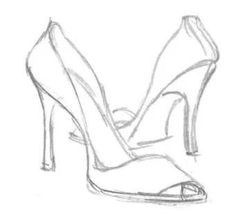 Design Shoes Drawing, Tatuaje Hello Kitty, Drawing High Heels, Fashion Illustrations Techniques, Fashion Drawing Sketches, 타이포그래피 포스터 디자인, Fashion Drawing Tutorial, Fashion Illustration Sketches Dresses, Shoe Design Sketches