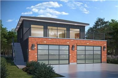 Contemporary Garage, Metal Building House, Plan Garage, Metal Building House Plans, Garage Guest House, Carriage House Plans, Building Stairs, Workshop Plans, Garage Apartment Plans