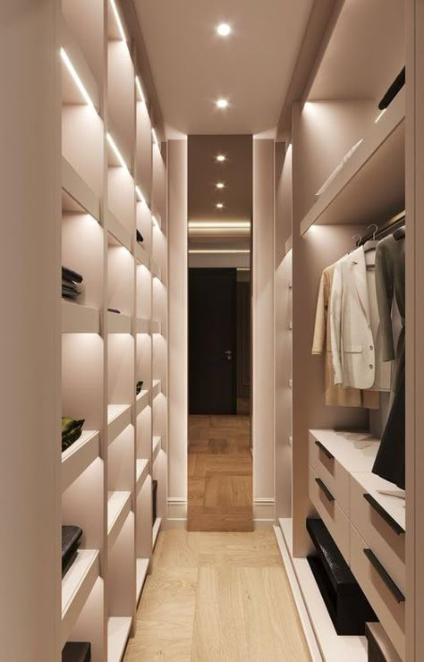 Maximizing Small Spaces — LA CLOSET DESIGN Walking Closet Small Spaces, Compact Walk In Closet, Maximize Small Closet Space, Small Walkin Closet, Maximize Small Closet, Narrow Closet Design, Small Dressing Rooms, Maximizing Small Spaces, Small Walk In Closet