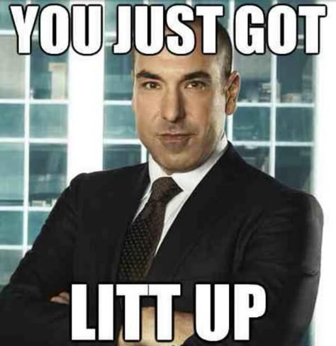 "You just got litt up. Litt up!!" - Louis Litt, Suits Donna Harvey, Rick Hoffman, Louis Litt, Suits Tv Series, Suits Tv Show, Mike Ross, Suits Quotes, Specter Suits, Suits Harvey