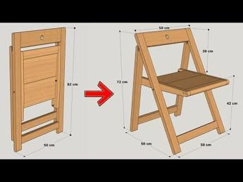 HOW TO MAKE A FOLDING CHAIR EASILY STEP BY STEP - YouTube Diy Wood Folding Chair, How To Make A Chair, Diy Wood Chair, Folding Chair Design, Wooden Chair Design, Wooden Chair Plans, Fold Up Chairs, Wood Chair Diy, Diy Furniture Chair