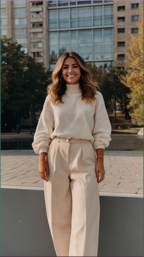 Mid Size Fashion Business Casual, 2024 Fall Fashion Trends Midsize, Fall Outfit Inspo 2024 Plus Size, H&m Women Outfits, Fall Fashion 2024 Women Office, Clothing Staples For Women, European Fashion Fall 2024, Elevated Winter Outfits, Plus Size Autumn Fashion 2024