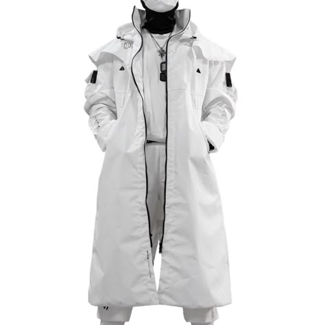 White Techwear, One Set Outfit, Fabric Of The Universe, Cyberpunk Outfit, Techwear Jacket, Futuristic Shoes, White Windbreaker, Black Windbreaker, Cyberpunk Fashion