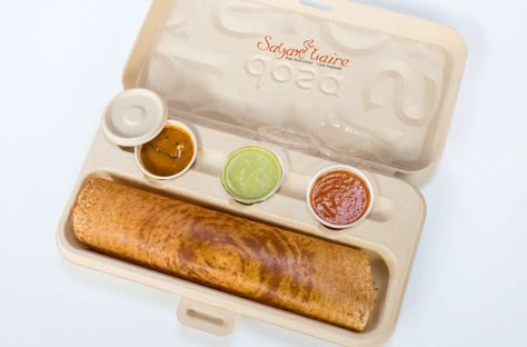 Sagar Gaire Packaging Dosa Packaging, Food Packing Ideas For Business, Packaging Food Ideas, Meal Delivery Packaging, Food Delivery Packaging, Sandwich Packaging, Takeaway Packaging, Restaurants In San Francisco, Boiled Chicken Breast