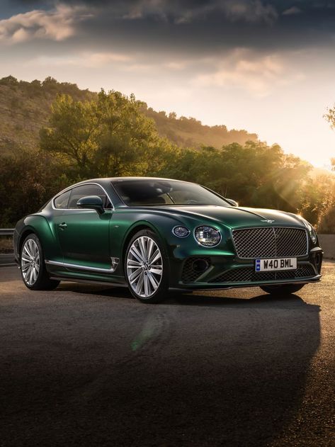 2022 Bentley Continental GT Speed Bentley Continental Gt Green, 2022 Bentley Continental Gt, Gt Continental, Futuristic Outfits, Bentley Continental Gt V8, Bentley Continental Gt Speed, New Bentley, Bentley Gt, Rich Cars