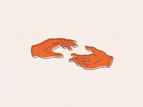 Illustration for a Helping Hand lynx line charity illustration hands shyamalan Simple Hand Illustration, Hand Holding Illustration, Helping Hands Logo, Hand Graphic, Charity Logos, Adobe Photoshop Design, Hand Doodles, Hand Logo, Helping Hand