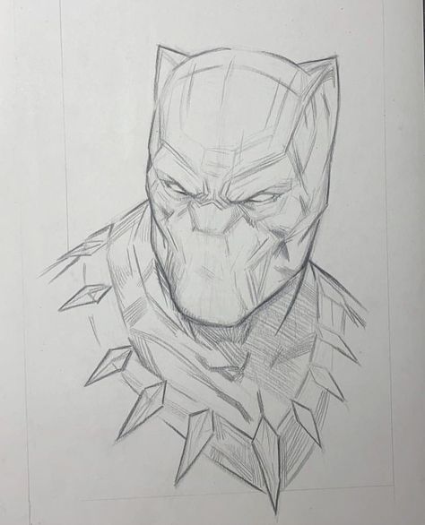 Marvel Drawings Pencil, Outline Cat Tattoo, Black Panther Drawing, Simple Cat Tattoo, Hulk Sketch, Superhero Sketches, Batman Art Drawing, Traditional Sketches, Line Art Simple