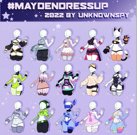 Unknownspy Dressuptober, Draw Your Character In This, Cool Oc Outfits, Draw Your Character In This Outfit, Draw Your Oc In This Outfit, Draw Your Oc In This Outfit Challenge, Outfit Reference Drawing, Cute Outfit Ideas Drawing, Outfit Inspo Drawing