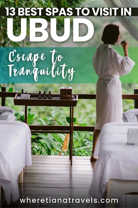 Immerse yourself in the serene world of Ubud's top spas, where relaxation meets nature. This guide showcases 13 exceptional spa experiences in Bali's cultural heart, offering a perfect blend of traditional Balinese healing and luxurious pampering amidst lush greenery. Ideal for rejuvenation and tranquility. Ubud Spa, Bali Spa, Wellness Experience, Ayurvedic Spa, Spa Retreats, Local Girl, Spa Reception, Spring Spa, Spa Retreat