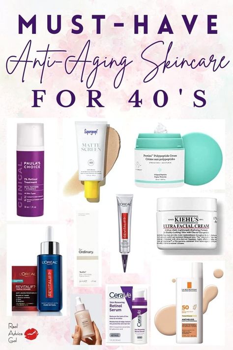 Skin Care For 40s, Skincare Over 40, Regular Skin Care Routine, Best Anti Aging Skin Care, Anti Aging Skin Care Products, Anti Aging Skincare Routine, Skin Lightener, Women In Their 40s, Thrifty Thursday