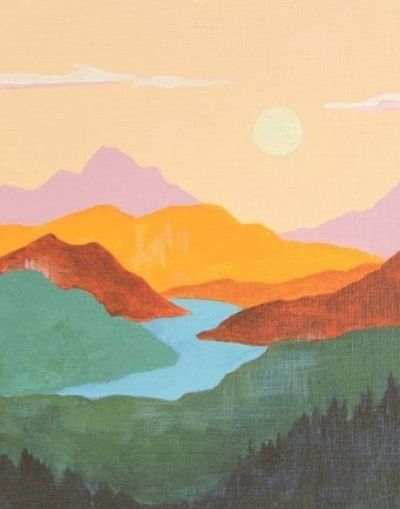 50 Easy Acrylic Landscape Painting Ideas for Beginners - Craftionary Fast Painting Ideas Simple, 1 Hour Painting, Paint Night Inspiration, Quick Painting Ideas Acrylics, Cute Easy Acrylic Painting Ideas, Easy Painting Ideas On Canvas Acrylics, Painting Beginners Acrylic, Easy Paintings Landscape, How To Paint On Canvas For Beginners