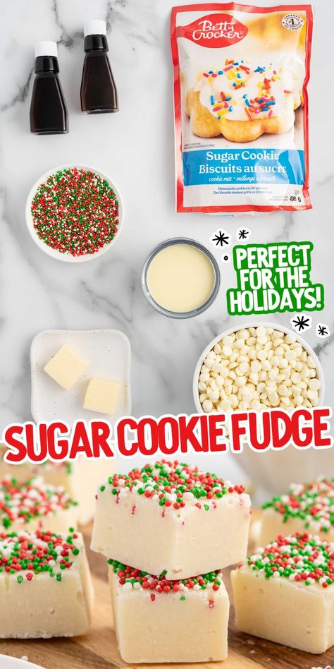 Sugar Cookie Fudge Fudge No Bake Cookies, Sour Cream Fudge, Frosting Fudge Recipes Easy, Quick Fudge Recipe 3 Ingredients, Easy Desserts For Holidays, Christmas Candy And Cookie Recipes, Paula Deen Fudge Recipe, Stovetop Fudge Recipe, Cookie Mix Fudge