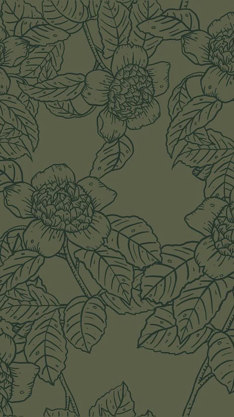 Dark Green Floral Wallpaper, Sage Green Iphone Wallpaper, Her Wallpaper, Western Wallpapers, Cute Collages, Ios14 Aesthetic, Green Sunflower, Green Floral Wallpaper, Sunflower Iphone Wallpaper