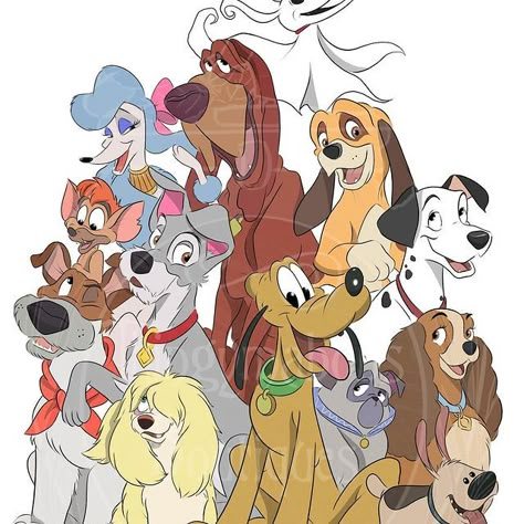 @thingymabobsboutiques • Instagram photos and videos Disney Dog Wallpaper, Ghostbusters Theme, Disney Svgs, Cute Disney Characters, Disney Canvas Art, Goofy Disney, Dog Artist, Dog Animation, Disney Canvas