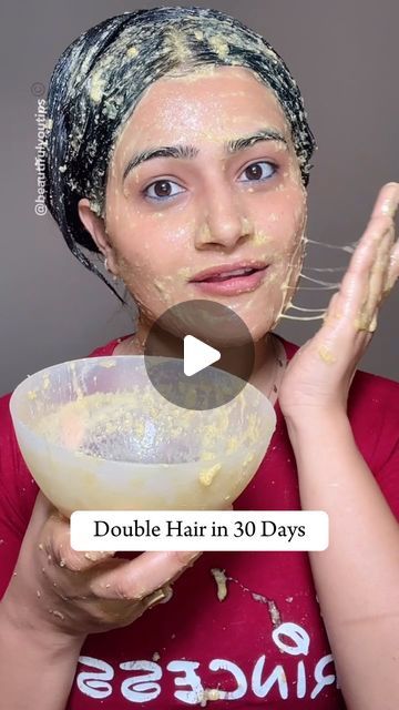 𝑩𝒆𝒂𝒖𝒕𝒊𝒇𝒖𝒍 𝒀𝒐𝒖 𝑻𝒊𝒑𝒔 on Instagram: "Double Hair Growth in 30 days. This is our old and best hair remedy my childhood remedy. a simple amazing hundred percent effective hair mask. You can apply this mask every 15 days at least two time in a month for best result. This mask gives you stronger healthier hair at home. Apply for 30 minute wash with shampoo. . . . . Follow for more. #haircare #hair #longhair #hairgrowth #beauty #reels" Hair Mask At Home For Hair Growth, Methi Dana Hair Mask, Hair Growth Masks At Home, Hair Care Mask At Home, Hair Care Home Remedies, Hair Growth Remedy At Home, Home Made Shampoo For Hair Growth, How To Make Hair Mask At Home, Best Hair Masks For Hair Growth