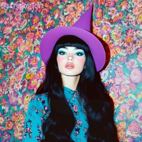 Retro Witch Costume, Witch Reference, Plus Size Photoshoot, Barbie Witch, Pink Witch, Boho Witch, Teen Witch, Vintage Witch, Witch Costume