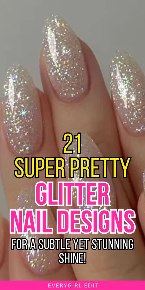 glitter nails, glitter nail designs, glitter nail art, glitter nail ideas, glitter nail inspo, glitter nails 2024, glitter nail designs 2024, glitter nail art 2024, glitter nail ideas 2024, best glitter nails, best glitter nail designs, best glitter nail art, best glitter nail ideas. Glittery Oval Nails, Glitter French Tips Christmas, Glitter Topcoat Nails, Holiday Nails Glitter Sparkle, Rainbow Glitter Nails Sparkle, Natural Color Nails With Glitter, Fancy Glitter Nails, Nail Gel Polish Design Gold Glitter, Glitter Nails Champagne