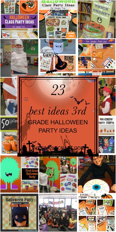 23 Best Ideas 3rd Grade Halloween Party Ideas - Home Inspiration and Ideas | DIY Crafts | Quotes | Party Ideas Class Halloween Crafts 3rd Grade, Class Party Ideas Elementary Halloween, 3rd Grade Harvest Party, 3rd Grade Party Ideas, Third Grade Halloween Party Ideas, 3rd Grade Halloween Party Crafts, 3rd Grade Halloween Party Activities, 3rd Grade Halloween Craft Ideas, Fall Party Crafts For 3rd Grade