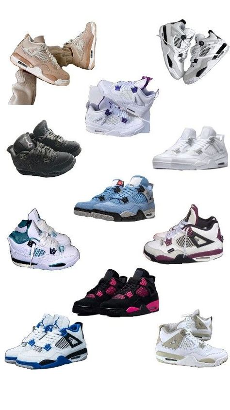 Shoe Collage, Shoes Collage, Jordan 4 Retro, 2025 Vision, Vision Board, Jordan, Collage