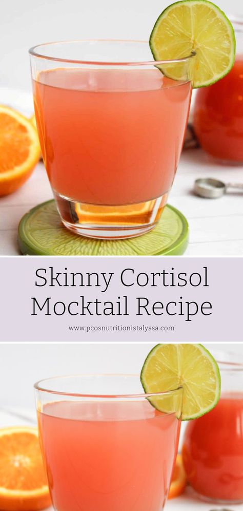 Try this low calorie adrenal mocktail! It's a fun infused water guava nectar drink. This viral cortisol mocktail is a skinny, low calorie option. Follow this low calorie mocktail recipe for a skinny cortisol mocktail that's trending on TikTok! Low Calorie Mocktail, Adrenal Mocktail, Mocktail Recipe Easy, Cortisol Mocktail, Cortisol Lowering, Cocktail Classics, Cortisol Diet, Reduce Cortisol Levels, Guava Nectar