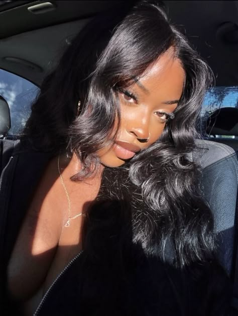 Brown Bunnies Selfie Ideas Black Women, Black Baddie Selfies, Black Bunny Outfit, Black Women Baddie, Pretty Dark Skin, Skin Model, Brown Skin Makeup, Dark Skin Beauty, Cute Makeup Looks