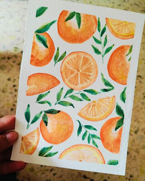 Tasty Tangerine 🍊🤤 Prints available! . #summercolors #summeronmymind #orange #art #artsyaesthetic #mindfulart #prints #freshcolors #happniess Oranges Drawing, Watercolor Art Fruit, Orange Drawings, Ss25 Trends, Citrus Watercolor, Watercolour Orange, Watercolor Oranges, Oranges Painting, Oranges Watercolor