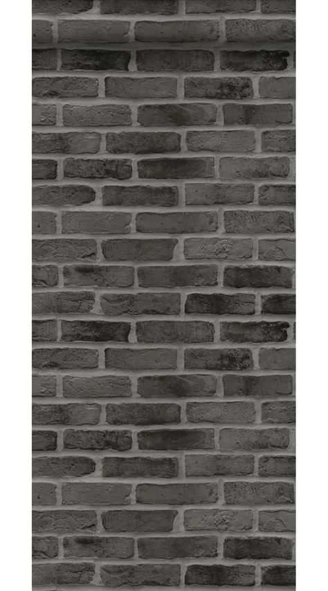 Grey Brick House Exterior, Brick Wallpaper Grey, Textured Brick Wallpaper, Black Brick Wallpaper, Brick Wallpaper Bedroom, Grey Brick Houses, Gothic Victorian House, Black And Grey Wallpaper, Faux Brick Wall Panels