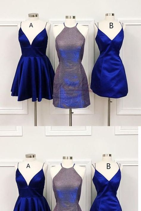 Homecomming Dresses, Blue Short Homecoming Dresses, Blue Short Prom Dress, Semi Ideas, Senior Homecoming, Hoco Dresses Short Tight, Royal Blue Shorts, Short Homecoming Dresses, Hoco Dresses Short