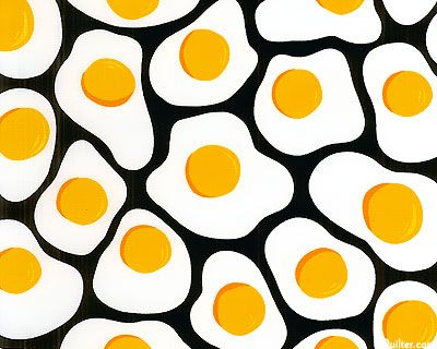 KAMTRDIK http://www.equilter.com/product/176638/metro-market-eggs-over-easy-black Fried Eggs, Pattern Play, Pretty Patterns, Prints And Patterns, Pattern Texture, Mellow Yellow, Pattern Illustration, Op Art, Graphic Patterns