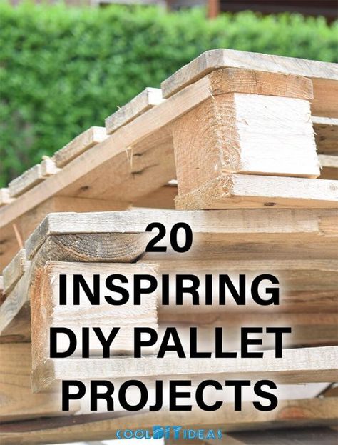 20 Inspiring DIY Pallet Projects Wooden Pallet Projects Diy, Summer Diy Projects Decor, Mini Pallet Ideas, Diy Projects Using Pallets, Unique Pallet Ideas, Pallet Shelves Diy, Easy Pallet Projects, Pallet Projects Decor, Wooden Pallet Crafts