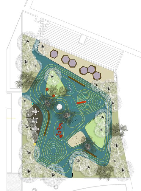 playground Playground Architecture, Playgrounds Architecture, Playground Landscaping, Children Playground, Landscape Architecture Plan, Urban Playground, Landscape Design Drawings, Urban Landscape Design, Desain Editorial