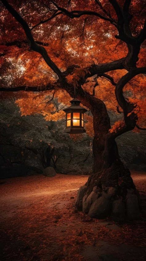 Autumn Lantern IPhone Wallpaper HD - IPhone Wallpapers : iPhone Wallpapers Autumn Magic, Autumn Scenes, Autumn Scenery, Autumn Beauty, Fall Pictures, Landscape Pictures, Autumn Forest, Autumn Landscape, Pretty Wallpapers Backgrounds