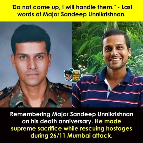 (1006) Quora Major Sandeep Unnikrishnan, Sandeep Unnikrishnan, 26 11 Mumbai Attack, Defence Quotes, Soldier Quotes, Indian Army Quotes, Republic Day India, Army Images, Appreciate Life Quotes