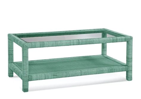 Braxton Culler Pine Isle Coffee Table with Storage | Perigold Storage Rattan, Rattan Living Room, Upholstered Coffee Tables, Hearth Stone, Coffee Table Size, Wicker Table, Dream Furniture, Green Table, Glass Top Coffee Table