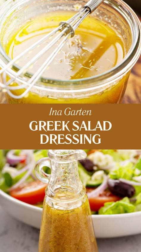 Ina Garten Greek Salad Dressing Simple Greek Salad Dressing, Kobe Salad Dressing, Vegan Greek Salad Dressing, Recipe For Greek Salad Dressing, Greek Salad Dressing Recipe Homemade, White Wine Vinegar Salad Dressing, Ina Garten Salad Dressing Recipes, Ina Garten Vinaigrette Salad Dressings, Ina Garten Blue Cheese Dressing