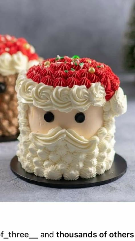 Christmas Themed Cake, Cakes Decorated, Christmas Cake Designs, Christmas Cake Decorations, Xmas Cake, Cake Inspo, Kue Ulang Tahun, Christmas Cupcakes, Christmas Cakes