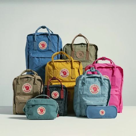 Fjällräven on Instagram: "Looking for a dependable, ready-for-anything backpack? Meet the Kånken family at fjallraven.com. There, you’ll find the original Kånken backpack, as well as Totepacks, Hip Packs and mini models. There are also special editions made to support nature in unique ways, and versions that you can personalise to your very own colour palette. Which will you choose? #KankenBackToSchool @kankenofficial #Fjallraven" Flajjraven Kanken Backpack, Kanken Backpack Mini, Creative Desk, Unique Backpacks, Year 8, Art How, Kanken Backpack, Fjallraven Kanken, Color Of Life