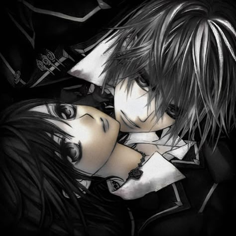 Vkei Icons Dark, Vampire Core Pfp, Emo Icons Aesthetic, Vampire Knight Aesthetic, Gothic Anime Aesthetic, Vampire Knight Zero, Vampire Night, Vampire Knight Manga, Vampire Knights